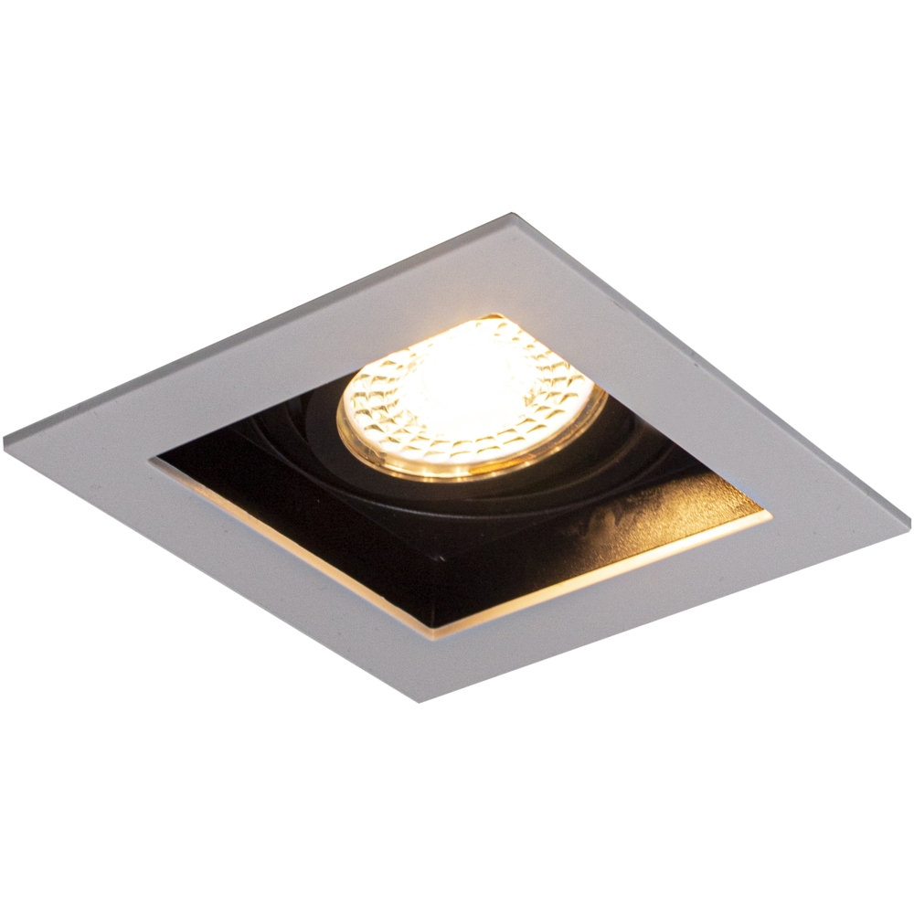 LED 5.5W dimbaar | wit met zwart | vierkant LedLoket