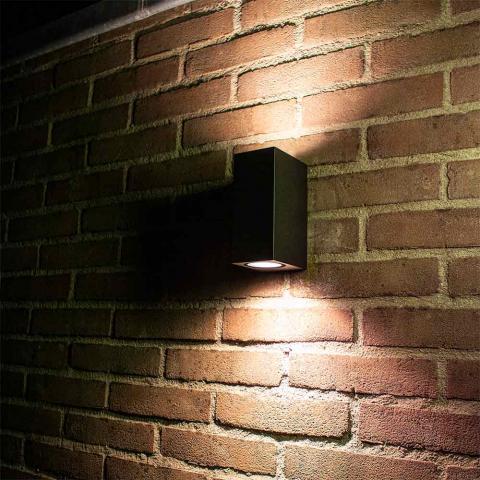 LED Buiten spot | San Francisco | IP44 | 2x GU10 | Zwart
