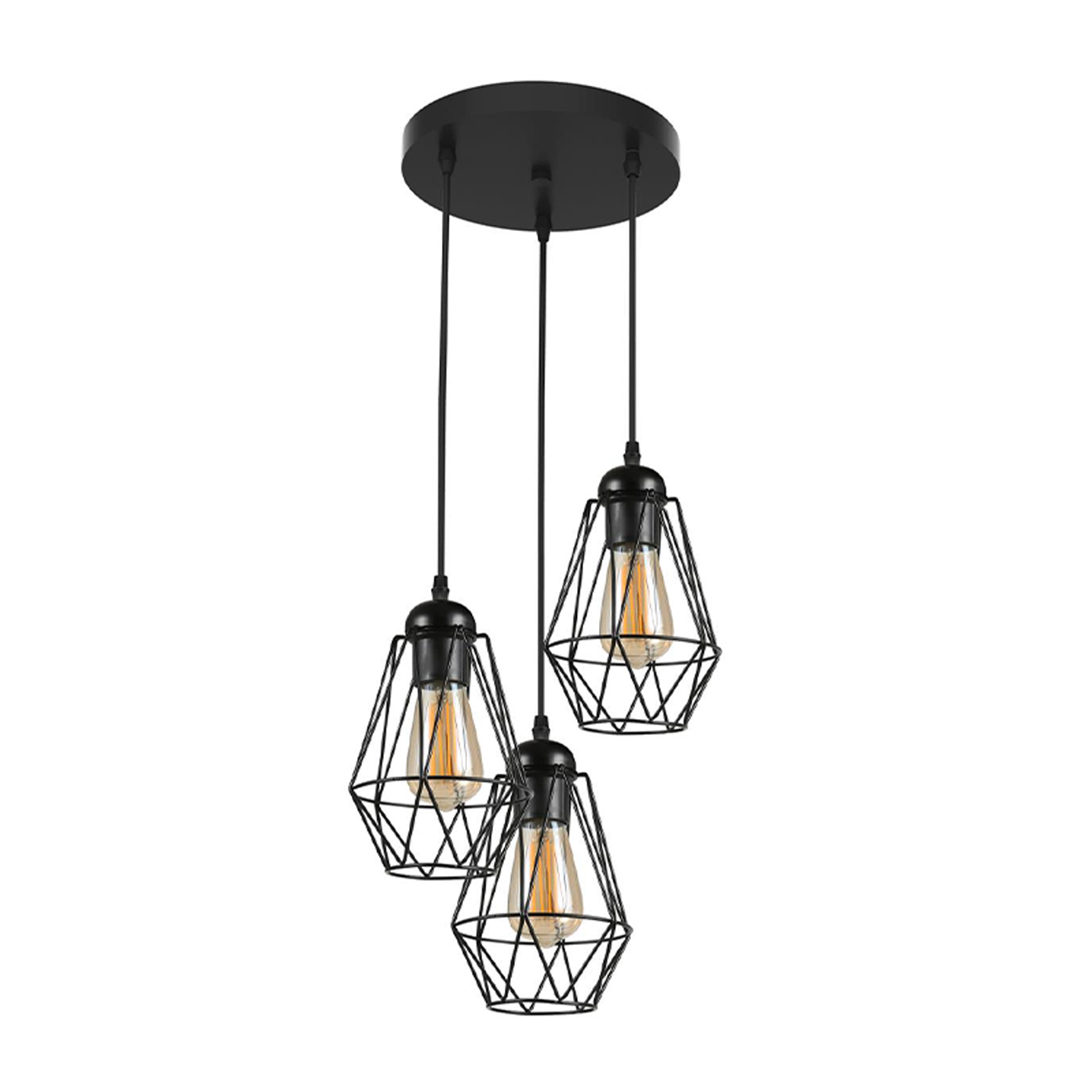 Verliefd Bijwonen Verstikken Industriële hanglamp zwart | Incl. dimbare E27 lampen | Greece | LedLoket