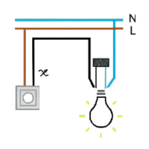 LED dimstabilisator - aansluitschema
