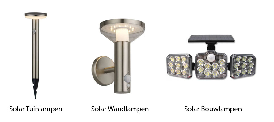Solar lampen - de tuinverlichting op zonne-energie - verschillende soorten solar verlichting