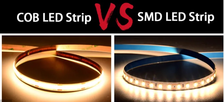 Verschil tussen COB led strip en normale led strip SMD