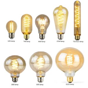 Verschillende soorten LED Filament lampen E27