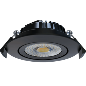 LED Inbouwspot MIRAN - 6 Watt - lage inbouwhoogte- Dimbaar - 68mm - kantelbaar - zwart - rond 2
