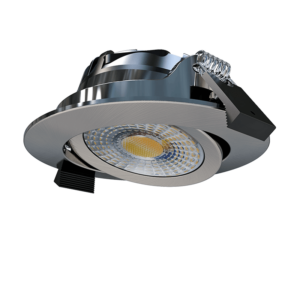 LED ondiepe Inbouwspot MIRAN - 6 Watt - Dimbaar - 68mm - Kantelbaar - Zilver - Rond